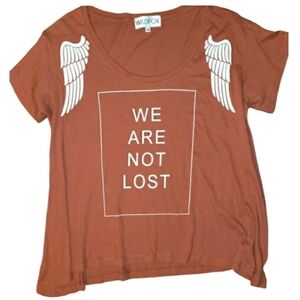 HTF Y2K Wildfox Lost Angel Lazy Weekend Shirt
